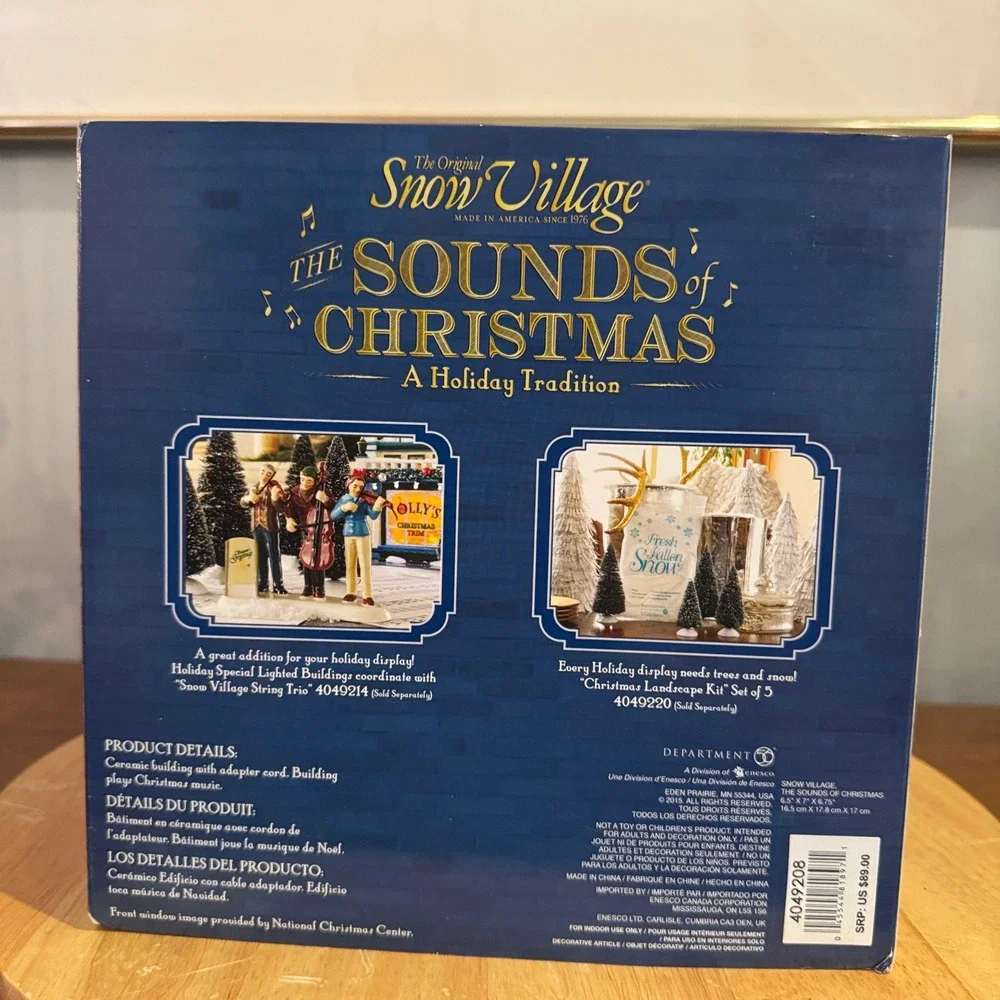 Department 56 Christmas Shop Snow Village NIB Dept 56 Musical Lighted 4049208